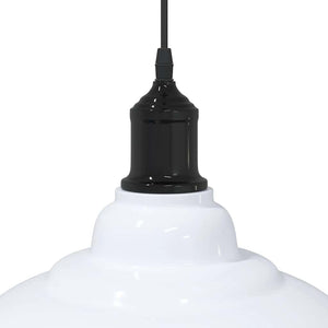 Höhenverstellbare Pendelleuchte E27 Weiß Ø 31cm
