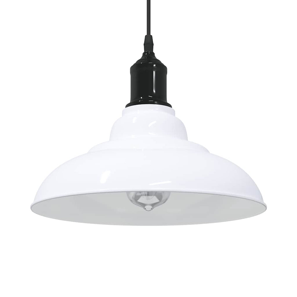 Höhenverstellbare Pendelleuchte E27 Weiß Ø 31cm
