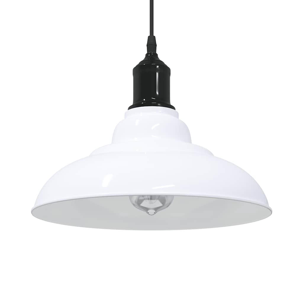 Höhenverstellbare Pendelleuchte E27 Weiß Ø 31cm