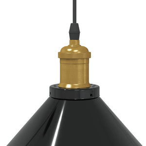 Höhenverstellbare Pendelleuchte E27 Schwarz Ø 22cm