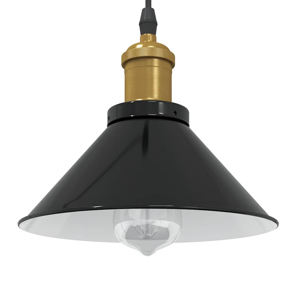 Höhenverstellbare Pendelleuchte E27 Schwarz Ø 22cm