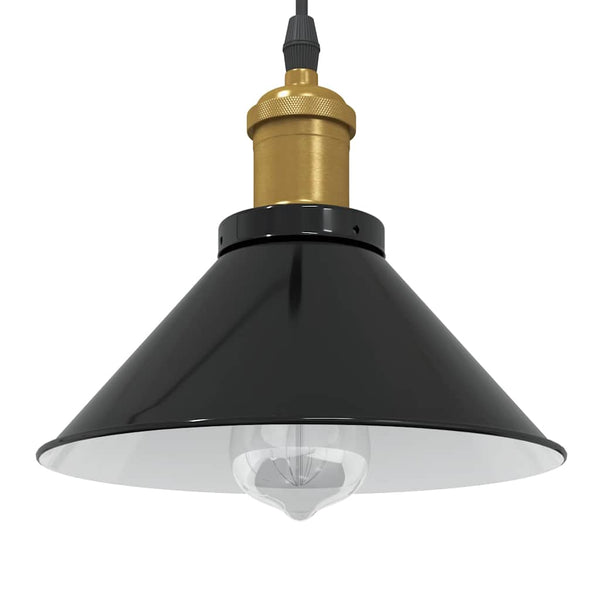 Höhenverstellbare Pendelleuchte E27 Schwarz Ø 22cm