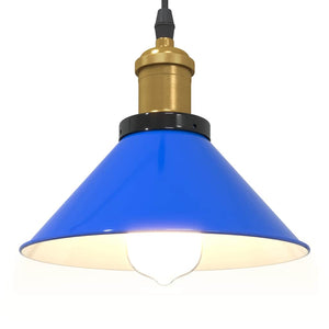Höhenverstellbare Pendelleuchte Dunkelblau Ø 22cm
