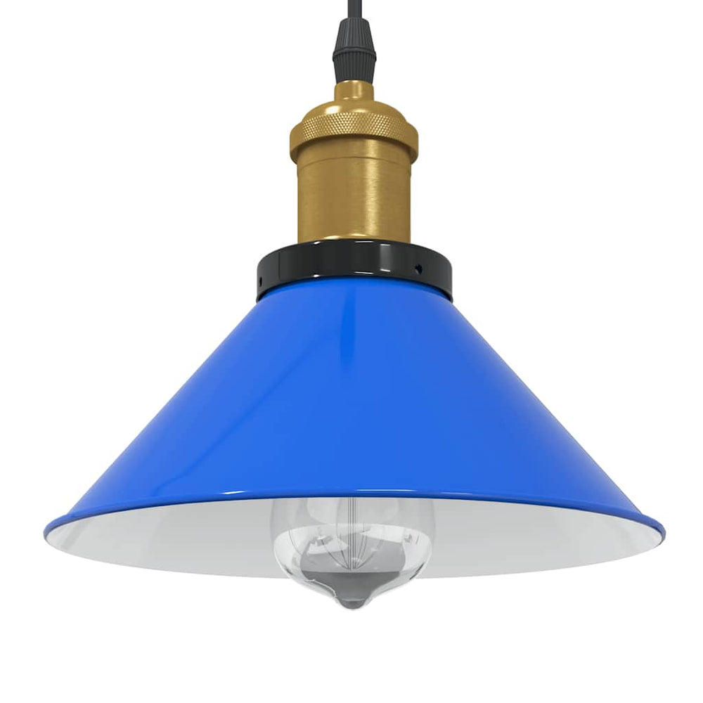 Höhenverstellbare Pendelleuchte Dunkelblau Ø 22cm
