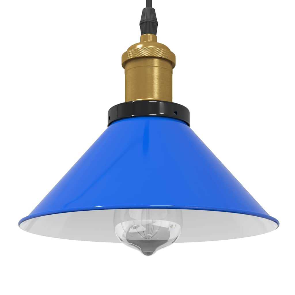 Höhenverstellbare Pendelleuchte Dunkelblau Ø 22cm