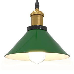 Höhenverstellbare Pendelleuchte E27 Grün Ø 22cm