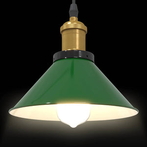 Höhenverstellbare Pendelleuchte E27 Grün Ø 22cm