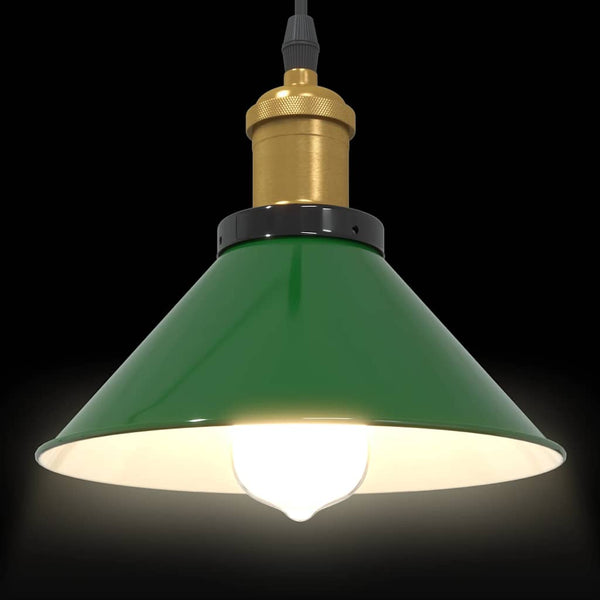 Höhenverstellbare Pendelleuchte E27 Grün Ø 22cm