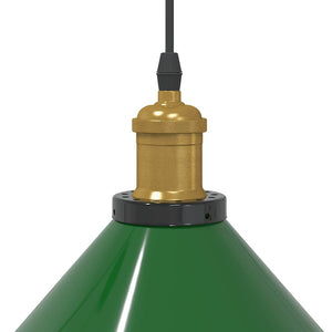 Höhenverstellbare Pendelleuchte E27 Grün Ø 22cm