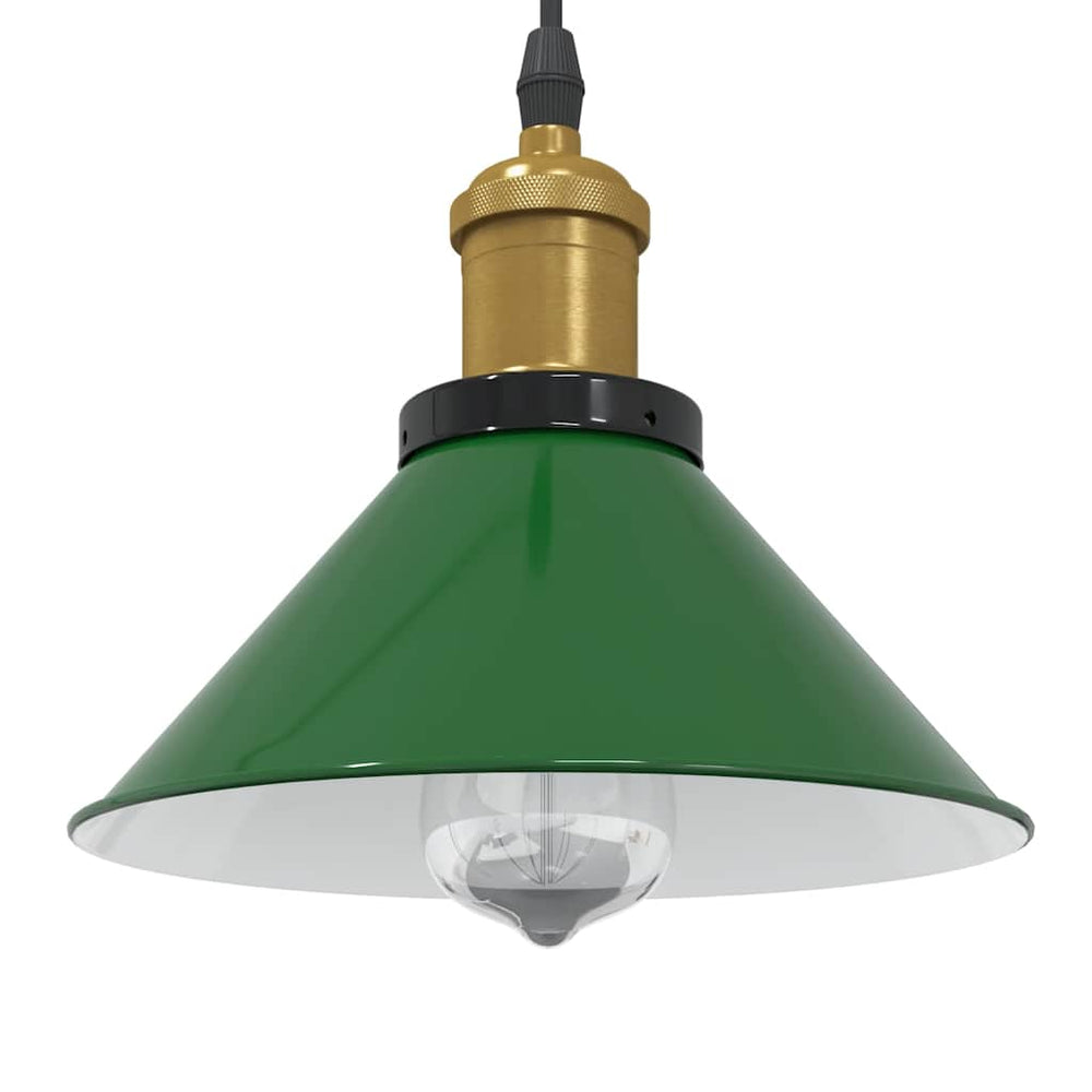 Höhenverstellbare Pendelleuchte E27 Grün Ø 22cm