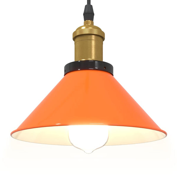 Höhenverstellbare Pendelleuchte Orange Ø22cm