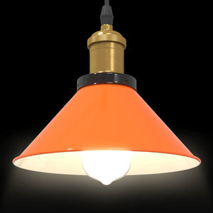 Höhenverstellbare Pendelleuchte Orange Ø22cm