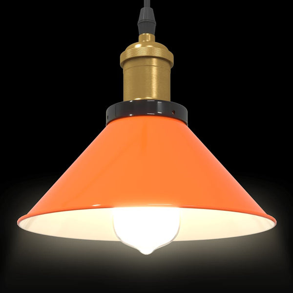 Höhenverstellbare Pendelleuchte Orange Ø22cm