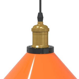 Höhenverstellbare Pendelleuchte Orange Ø22cm