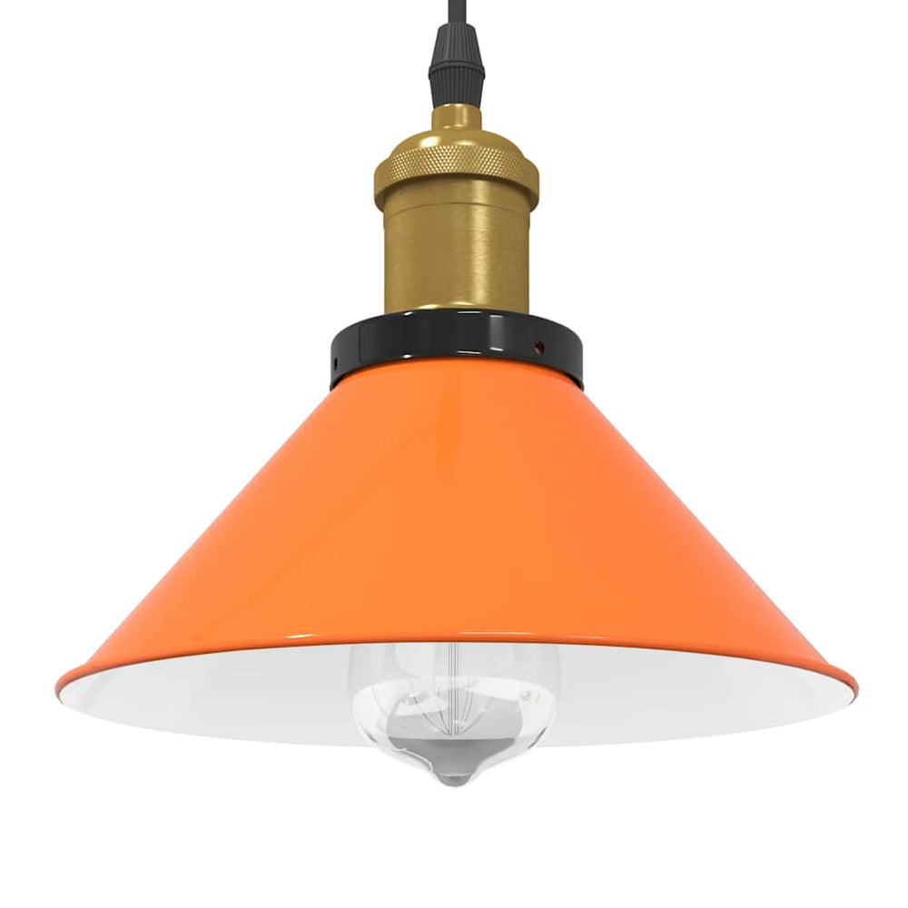 Höhenverstellbare Pendelleuchte Orange Ø22cm