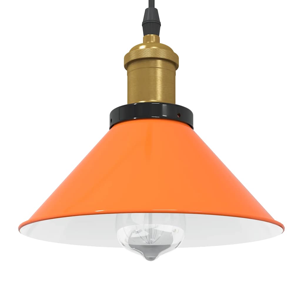 Höhenverstellbare Pendelleuchte Orange Ø22cm