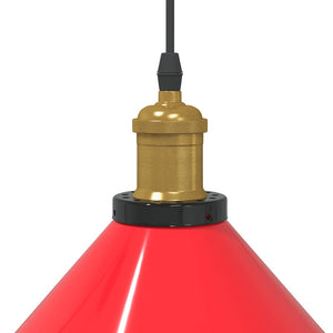 Höhenverstellbare Pendelleuchte Rot E27
