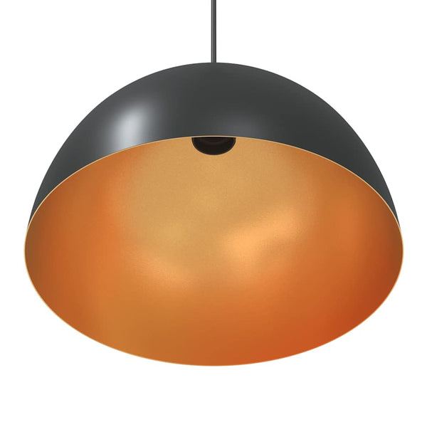 Höhenverstellbare Pendelleuchten, 2er Set, Schwarz