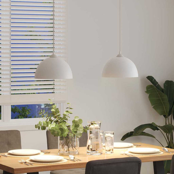 Höhenverstellbare Pendelleuchten, 2er Set, Weiß