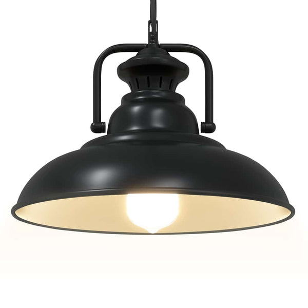 Schwarze Pendelleuchte E27 Ø 31cm