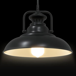 Schwarze Pendelleuchte E27 Ø 31cm