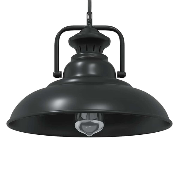 Schwarze Pendelleuchte E27 Ø 31cm