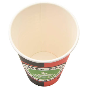 Pappbecher 400ml, Rot & Schwarz, 1000 Stk.