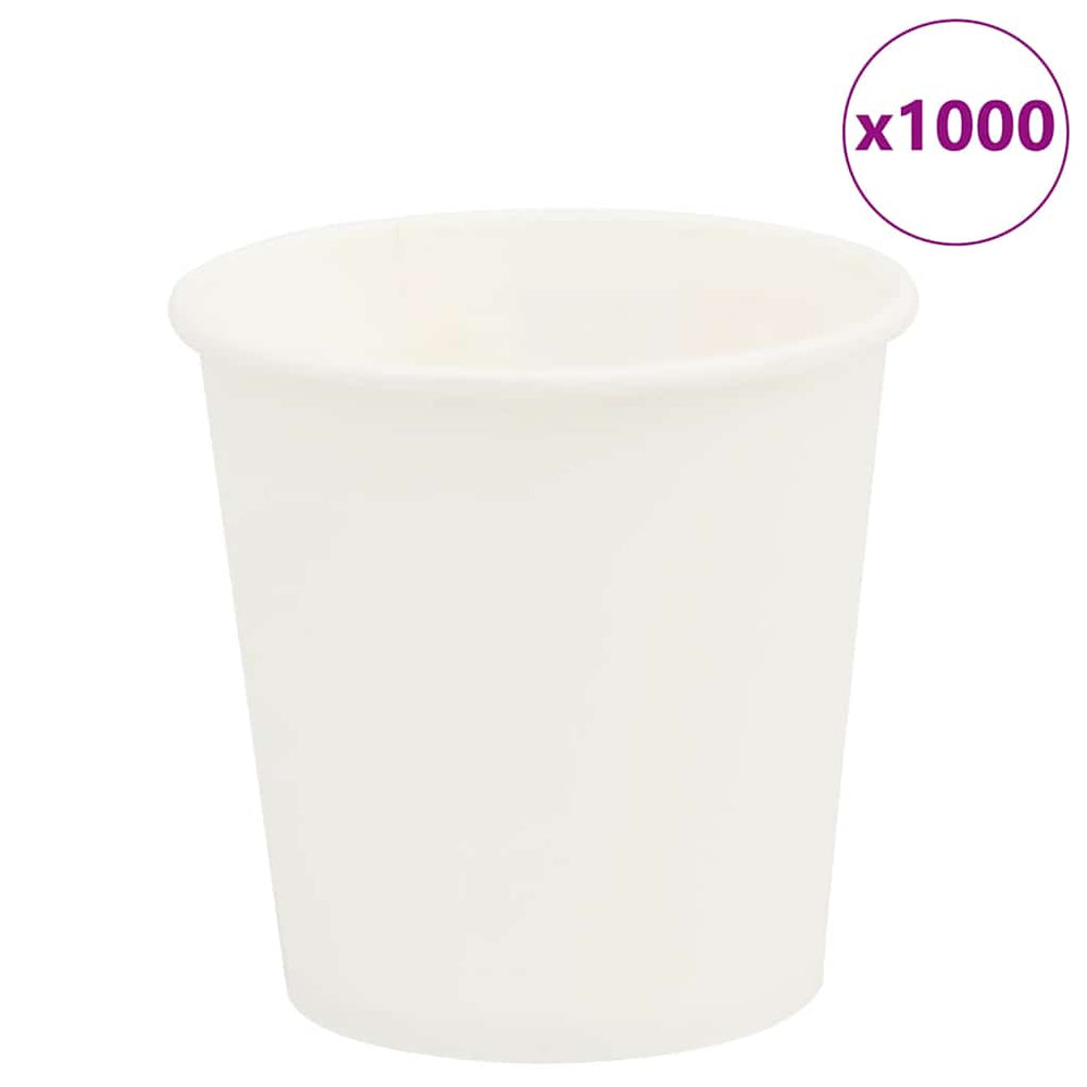 Weiße Pappbecher, 100 ml, 1000 Stk.