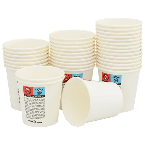Weiße Pappbecher, 100 ml, 1000 Stk.