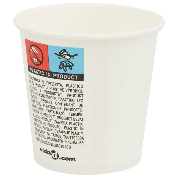 Weiße Pappbecher, 100 ml, 1000 Stk.
