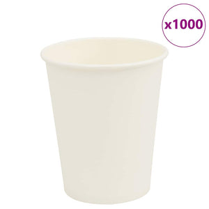 Weiße Pappbecher, 200ml, 1000 Stück