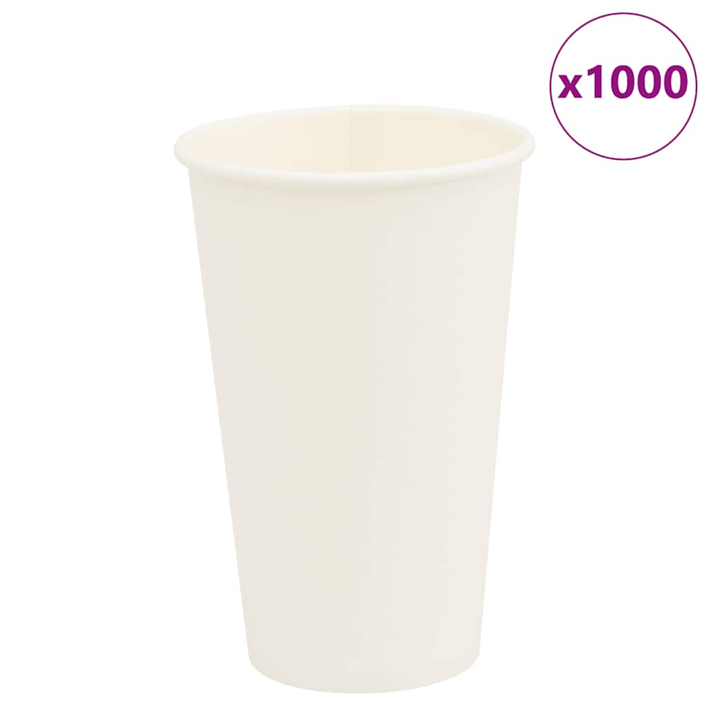 Weiße Pappbecher 400ml - 1000 Stk.