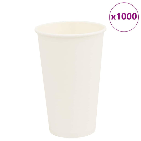 Weiße Pappbecher 400ml - 1000 Stk.