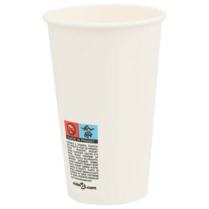 Weiße Pappbecher 400ml - 1000 Stk.