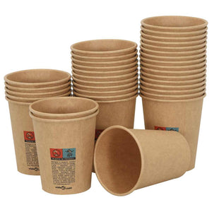 Pappbecher, 200ml, Braun, 1000 Stk.