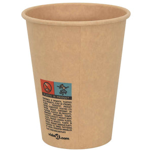 Pappbecher Braun 300ml - 1000 Stück
