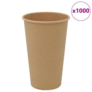 Braune Pappbecher 400ml - 1000 Stück