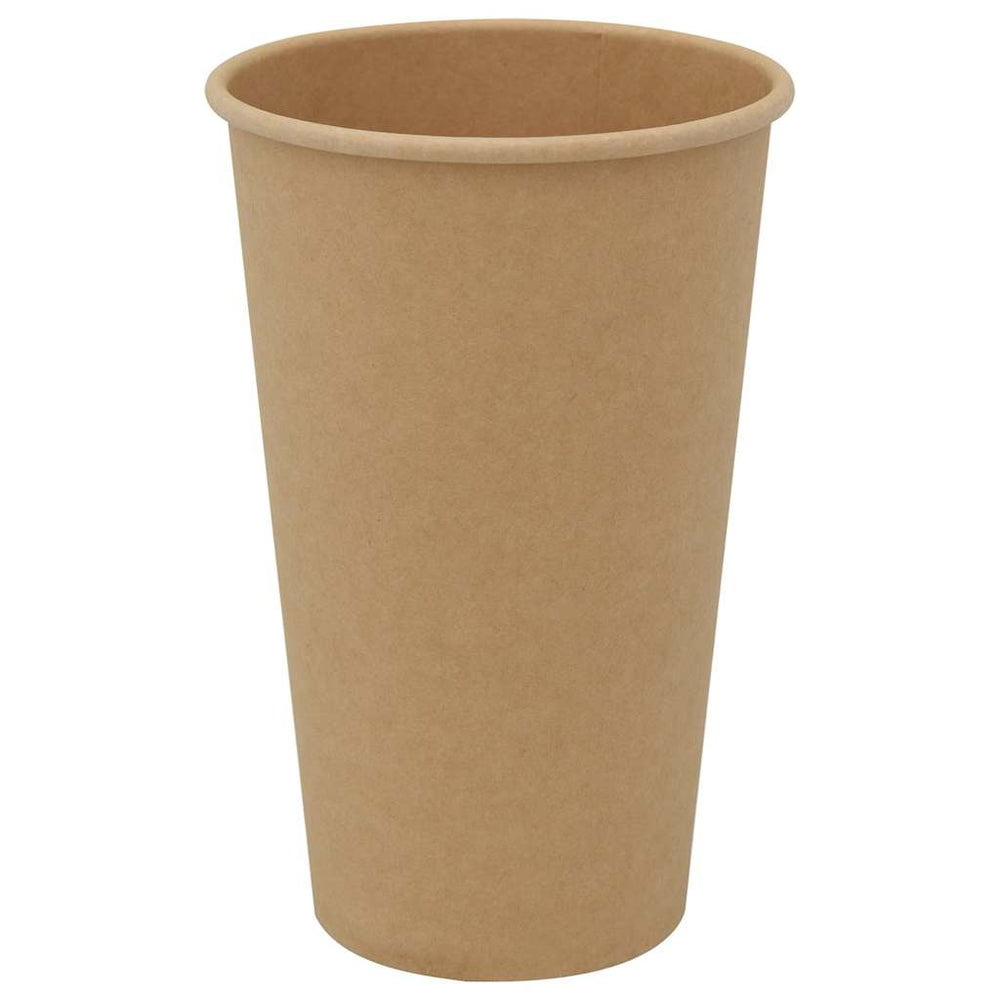 Braune Pappbecher 400ml - 1000 Stück
