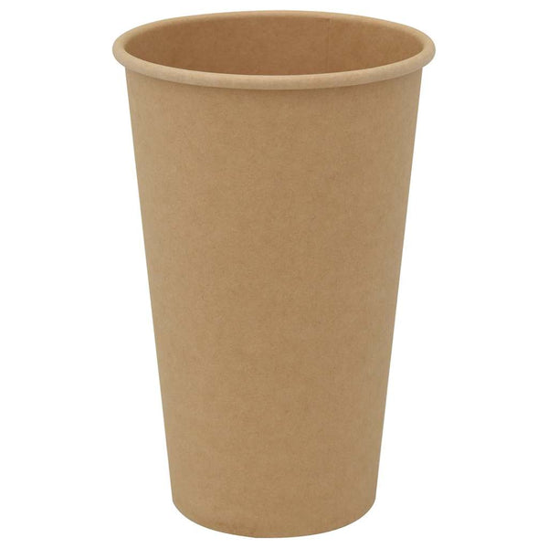 Braune Pappbecher 400ml - 1000 Stück