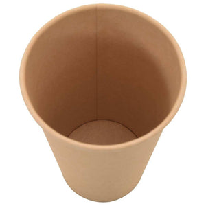 Braune Pappbecher 400ml - 1000 Stück