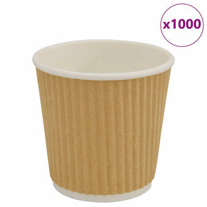 Pappbecher, 1000 Stk., 100ml, Braun