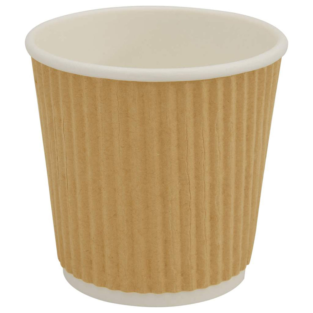 Pappbecher, 1000 Stk., 100ml, Braun