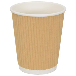 Braune Pappbecher, 200ml, 500 Stk.