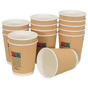 Braune Pappbecher, 200ml, 500 Stk.