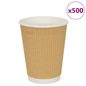 Pappbecher 300ml Braun 500 Stk.