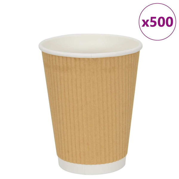 Pappbecher 300ml Braun 500 Stk.