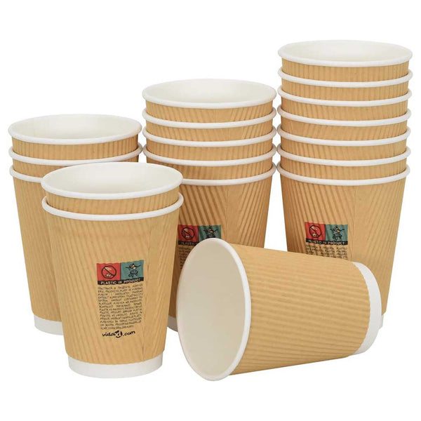 Pappbecher 300ml Braun 500 Stk.