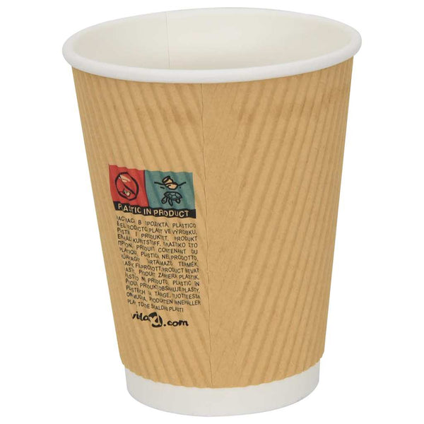 Pappbecher 300ml Braun 500 Stk.