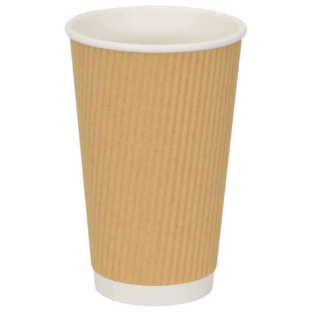 Pappbecher, 500 Stk., 400ml, Braun