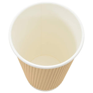 Pappbecher, 500 Stk., 400ml, Braun